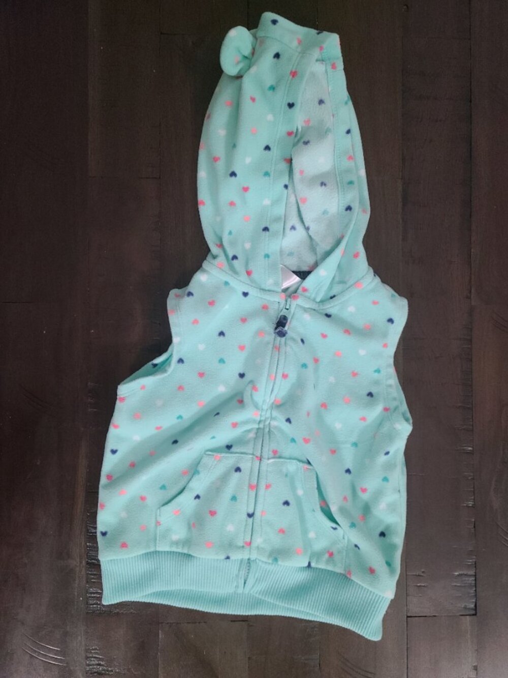 Carters Hooded Heart Vest
